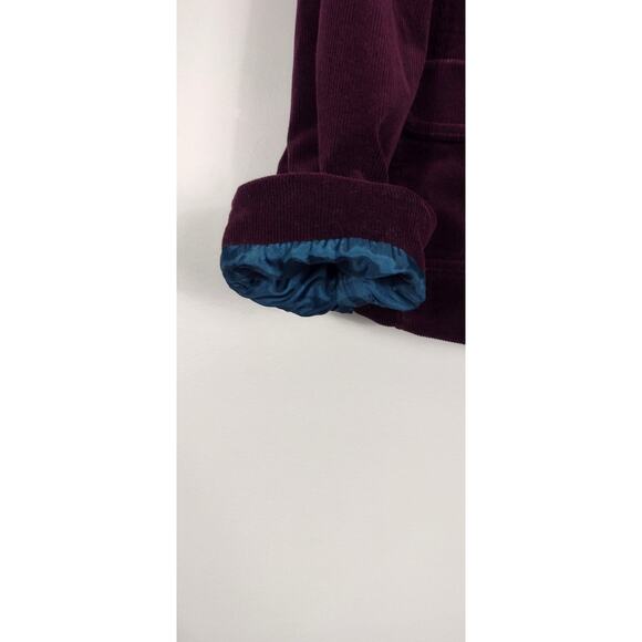 Talbots Dark Purple Lined Corduroy Jacket 10 Classic Office Whimsygoth - Picture 8 of 16